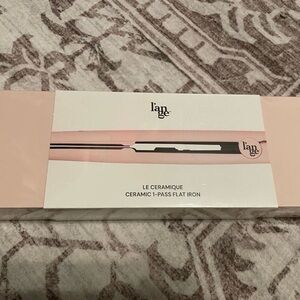 Lange Le Ceramique Ceramic Flat Iron - Light Pink and Black